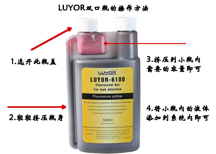美国路阳水基荧光检漏剂LUYOR-6200