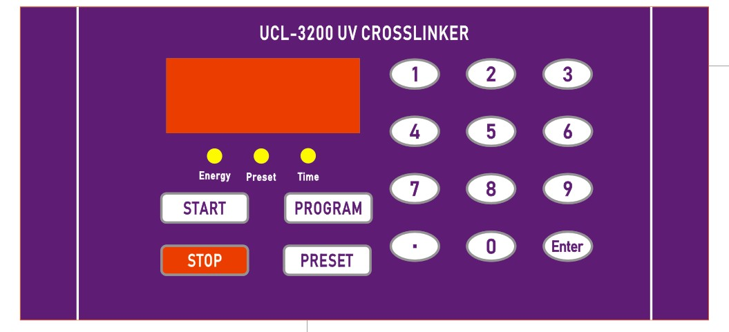 紫外交联仪UCL-3200控制面板