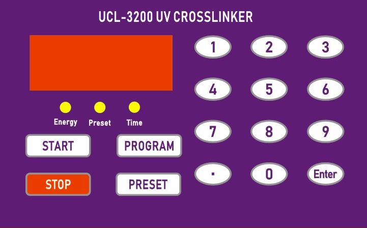 紫外交联仪UCL-3200/3500操作面板