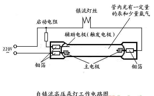 高压汞灯结构图片